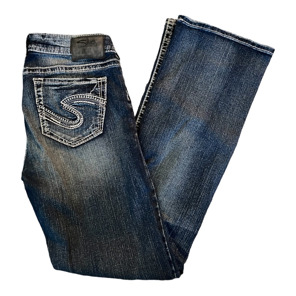 Silver Tuesday dark denim boot cut jeans size 28 x 31